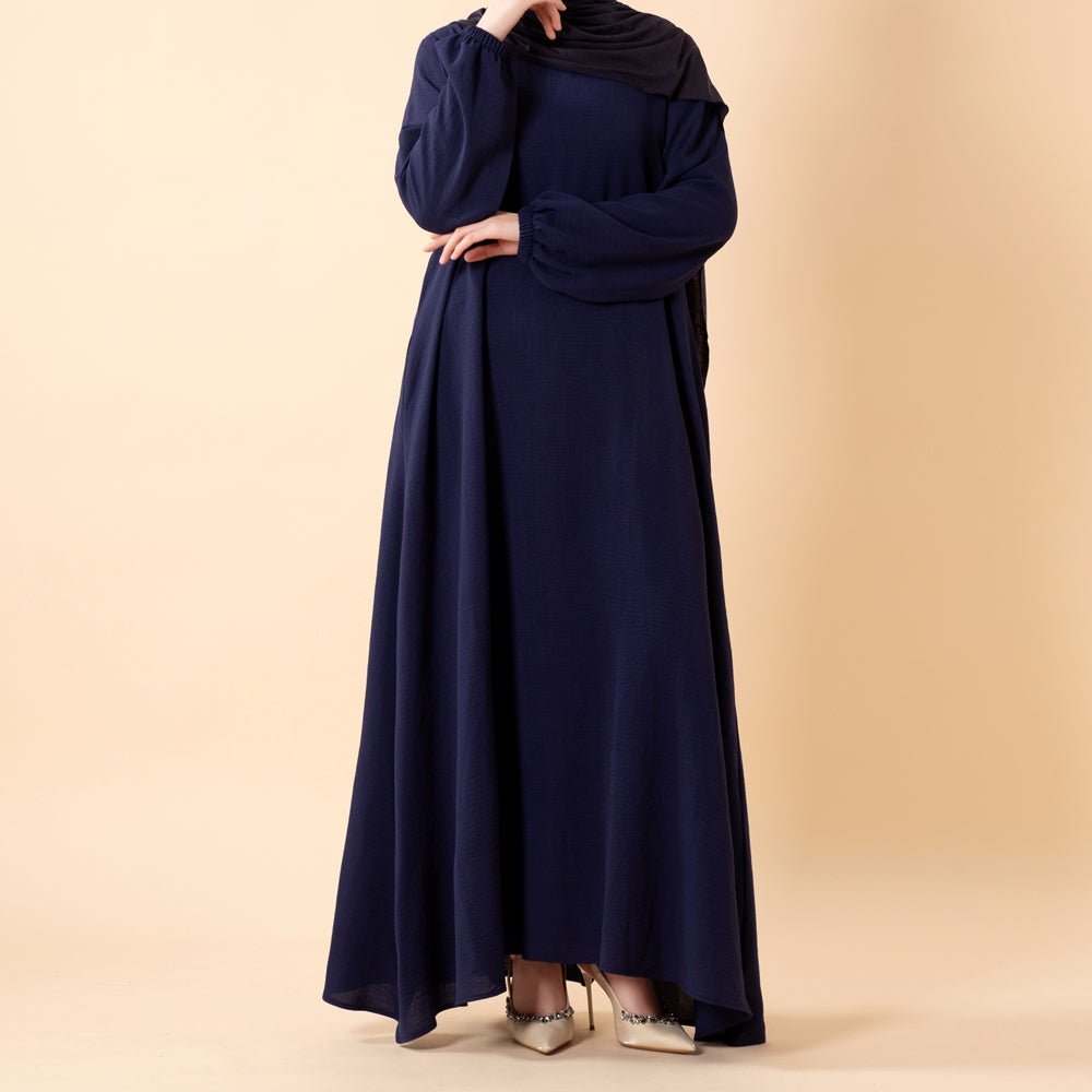 Flowy Crepe Maxi Dress with Pockets