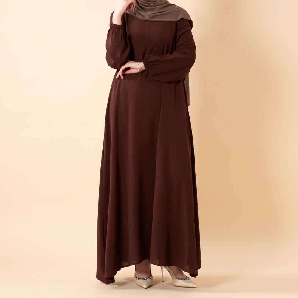 Flowy Crepe Maxi Dress with Pockets