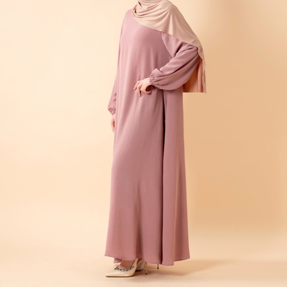Flowy Crepe Maxi Dress with Pockets