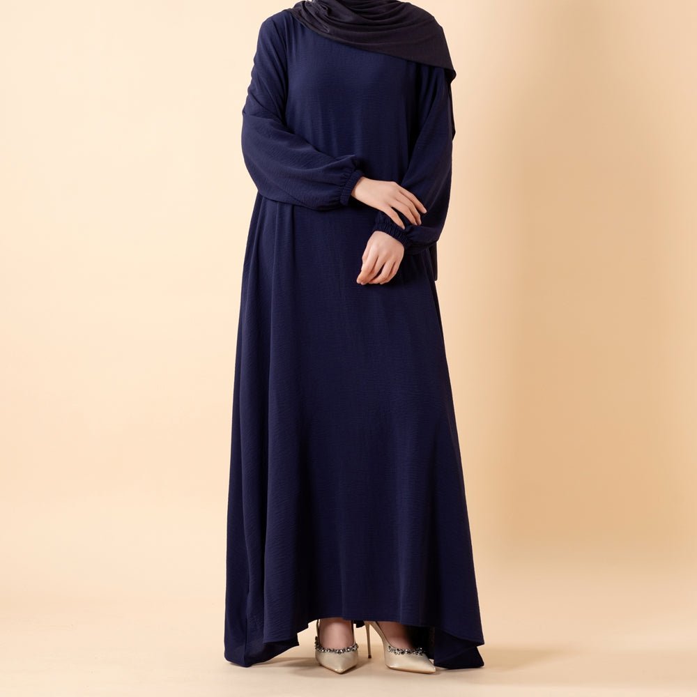 Flowy Crepe Maxi Dress with Pockets