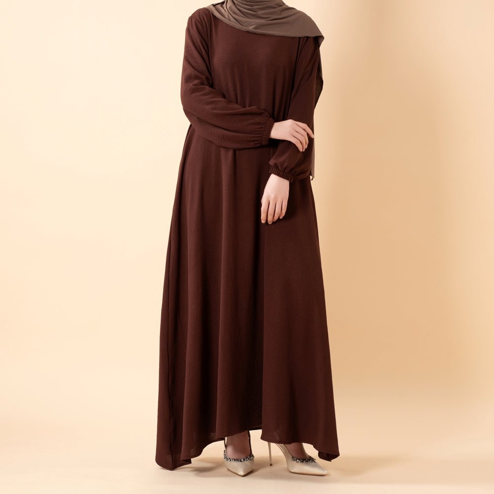 Flowy Crepe Maxi Dress with Pockets