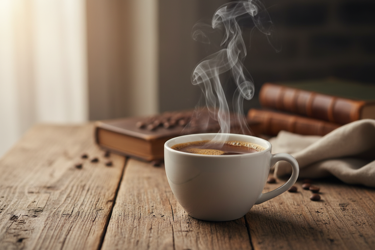 Steaming Cup of Coffee